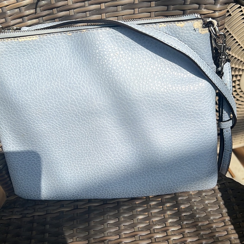Guess Powder Blue Satchel - Picture 9 of 17